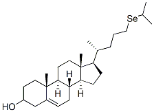 24-(isopropylseleno)chol-5-en-3-ol 结构式