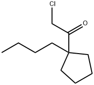 Ethanone, 1-(1-butylcyclopentyl)-2-chloro- (9CI) Struktur