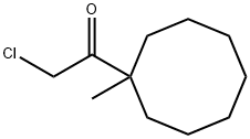 Ethanone, 2-chloro-1-(1-methylcyclooctyl)- (9CI) Structure