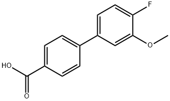 4'-Fluoro-3'-Methoxy-[1,1'-biphenyl]-4-carboxylic acid 结构式