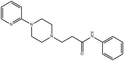 1-Piperazinepropanamide, N-phenyl-4-(2-pyridinyl)- Structure