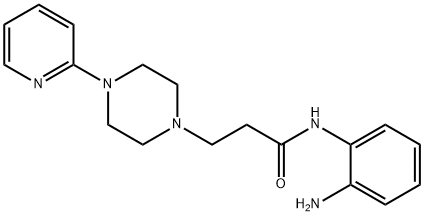 1-Piperazinepropanamide, N-(2-aminophenyl)-4-(2-pyridinyl)- 化学構造式