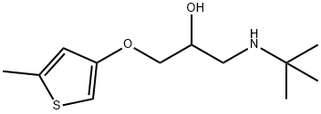 1-(tert-Butylamino)-3-(5-methyl-3-thienyloxy)-2-propanol Struktur