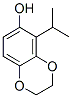 1,4-Benzodioxin-6-ol,  2,3-dihydro-5-(1-methylethyl)- Structure