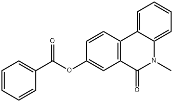 6(5H)-Phenanthridinone,  8-(benzoyloxy)-5-methyl- 结构式