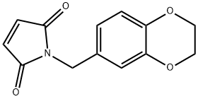 1H-Pyrrole-2,5-dione,  1-[(2,3-dihydro-1,4-benzodioxin-6-yl)methyl]- Struktur