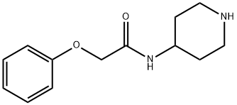 2-phenoxy-N-(piperidin-4-yl)acetamide 化学構造式