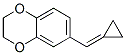1,4-Benzodioxin,  6-(cyclopropylidenemethyl)-2,3-dihydro- Struktur