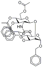2-O-(2-Acetamido-2-deoxy-3,4,6-tri-O-acetyl--D-glucopyranosyl)-3-O-benzyl-4,6-O-benzylidene-D-mannose, 865488-84-2, 结构式