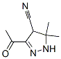 1H-Pyrazole-4-carbonitrile, 3-acetyl-4,5-dihydro-5,5-dimethyl- (9CI) 结构式