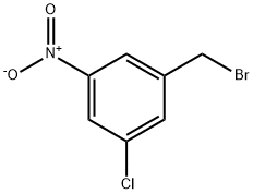 1-(ブロモメチル)-3-クロロ-5-ニトロベンゼン 化学構造式