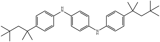 N,N'-bis[4-(1,1,3,3-tetramethylbutyl)phenyl]benzene-1,4-diamine Structure