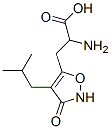 5-Isoxazolepropanoic  acid,  -alpha--amino-2,3-dihydro-4-(2-methylpropyl)-3-oxo-,865792-24-1,结构式