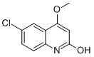 6-CHLORO-4-METHOXYQUINOLIN-2-OL Struktur