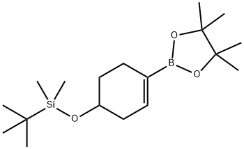 TERT-BUTYLDIMETHYL(4-(4,4,5,5-TETRAMETHYL-1,3,2-DIOXABOROLAN-2-YL)CYCLOHEX-3-ENYLOXY)SILANE price.