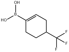 4-(Trifluoromethyl)cyclohex-1-enylboronic acid Structure