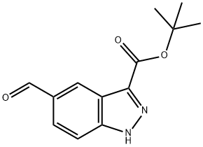 tert-butyl 5-forMyl-1H-indazole-3-carboxylate Structure