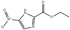 5-ニトロ-1H-イミダゾール-2-カルボン酸エチル 化学構造式
