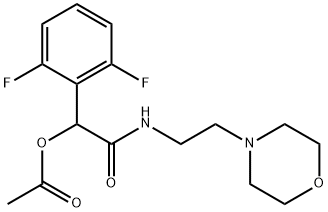 1-(2,6-difluorophenyl)-2-[(2-morpholinoethyl)amino]-2-oxoethyl acetate 结构式