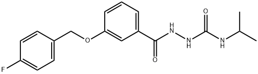 2-{3-[(4-fluorobenzyl)oxy]benzoyl}-N-isopropyl-1-hydrazinecarboxamide Structure