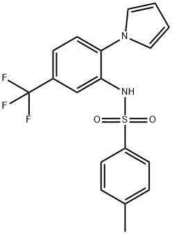 N-(2-(1H-吡咯-1-基)-5-(三氟甲基)苯基)-4-甲基苯磺酰胺,866010-60-8,结构式