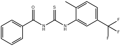 N-benzoyl-N'-[2-methyl-5-(trifluoromethyl)phenyl]thiourea 结构式