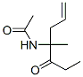 Acetamide,  N-[1-methyl-1-(1-oxopropyl)-3-butenyl]-  (9CI) Structure