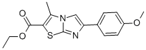 ETHYL 6-(4-METHOXYPHENYL)-3-METHYLIMIDAZO[2,1-B][1,3]THIAZOLE-2-CARBOXYLATE Struktur