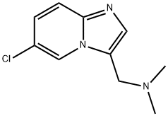 1-(6-氯咪唑并[1,2-A]吡啶-3-基)-N,N-二甲基甲胺, 866142-68-9, 结构式