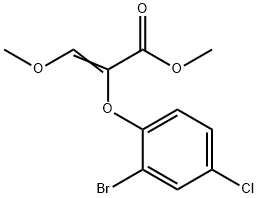 methyl (E)-2-(2-bromo-4-chlorophenoxy)-3-methoxy-2-propenoate,866143-75-1,结构式