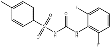 {[(2,6-difluoroanilino)carbonyl]amino}(4-methylphenyl)dioxo-lambda~6~-sulfane Structure