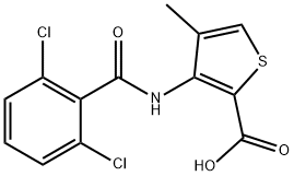 3-[(2,6-dichlorobenzoyl)amino]-4-methyl-2-thiophenecarboxylic acid,866152-24-1,结构式