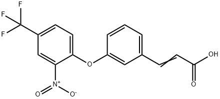 (E)-3-{3-[2-nitro-4-(trifluoromethyl)phenoxy]phenyl}-2-propenoic acid Structure
