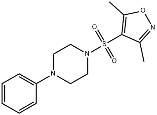 866154-84-9 1-[(3,5-dimethyl-4-isoxazolyl)sulfonyl]-4-phenylpiperazine