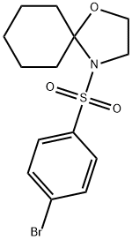 4-[(4-bromophenyl)sulfonyl]-1-oxa-4-azaspiro[4.5]decane Structure