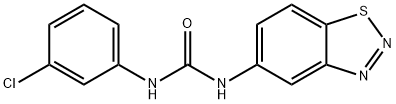 N-(1,2,3-benzothiadiazol-5-yl)-N'-(3-chlorophenyl)urea Struktur