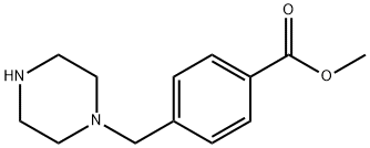 4-ピペラジン-1-イルメチル安息香酸メチル 化学構造式