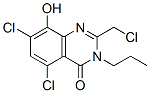 4(3H)-Quinazolinone,  5,7-dichloro-2-(chloromethyl)-8-hydroxy-3-propyl- Struktur