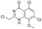 4(1H)-Quinazolinone,  5,7-dichloro-2-(chloromethyl)-8-methoxy-  (9CI),866244-94-2,结构式