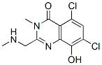4(3H)-Quinazolinone,  5,7-dichloro-8-hydroxy-3-methyl-2-[(methylamino)methyl]-|
