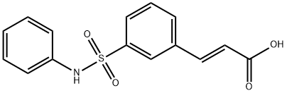 2-Propenoic acid, 3-[3-[(phenylaMino)sulfonyl]phenyl]-, (2E)- Structure