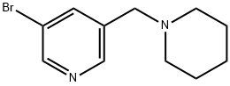 3-bromo-5-(piperidin-1-ylmethyl)pyridine Struktur