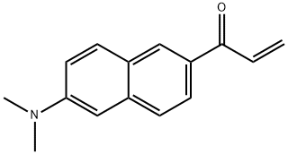 6-丙烯酰基-2-二甲氨基萘, 86636-92-2, 结构式