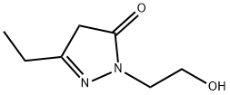 3H-Pyrazol-3-one,  5-ethyl-2,4-dihydro-2-(2-hydroxyethyl)- 结构式