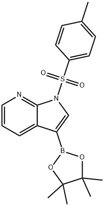 1H-Pyrrolo[2,3-b]pyridine, 1-[(4-methylphenyl)sulfonyl]-3-(4,4,5,5-tetramethyl-1,3,2-dioxaborolan-2-yl)-