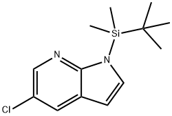 1H-Pyrrolo[2,3-b]pyridine, 5-chloro-1-[(1,1-dimethylethyl)dimethylsilyl]- Structure