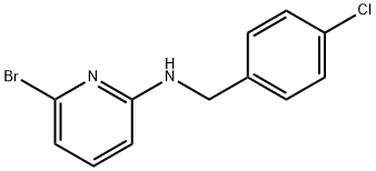 6-BROMO-N-[(4-CHLOROPHENYL)METHYL]-2-PYRIDINAMINE 结构式