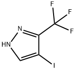 4-ヨード-3-トリフルオロメチル-1H-ピラゾール 化学構造式
