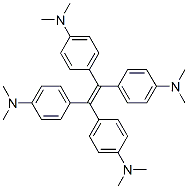 tetrakis(4-(dimethylamino)phenyl)ethylene 化学構造式