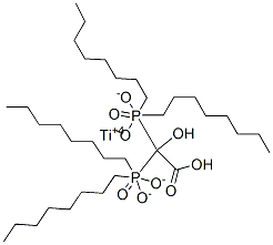 Titanium bis-(dioctylphosphato)-oxyacetate 结构式